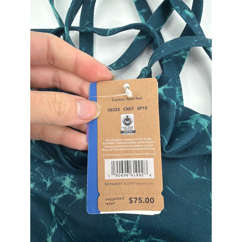 NWT Patagonia Sliding Rock Dress Tidal Teal Strappy Womens XL Athleisure Outdoor - Picture 5 of 10